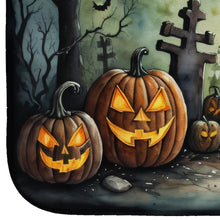Load image into Gallery viewer, Graveyard Spooky Halloween Dish Drying Mat