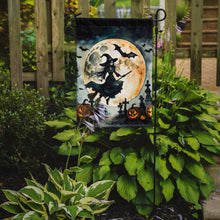 Load image into Gallery viewer, Flying Witch Spooky Halloween Garden Flag – Outdoor Decorative Yard Flag
