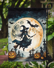 Load image into Gallery viewer, Flying Witch Spooky Halloween Garden Flag – Outdoor Decorative Yard Flag