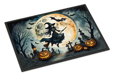 Load image into Gallery viewer, Flying Witch Spooky Halloween Doormat -  18x27 Decorative Floor Mat – Indoor/Outdoor Rug