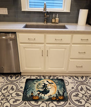 Load image into Gallery viewer, Flying Witch Spooky Halloween Memory Foam Kitchen Mat