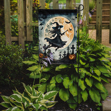 Load image into Gallery viewer, Flying Witch Spooky Halloween Garden Flag – Outdoor Decorative Yard Flag