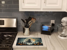Load image into Gallery viewer, Flying Witch Spooky Halloween Glass Cutting Boards – Durable, Decorative Kitchen Art Large