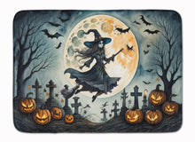 Load image into Gallery viewer, Flying Witch Spooky Halloween Memory Foam Kitchen Mat