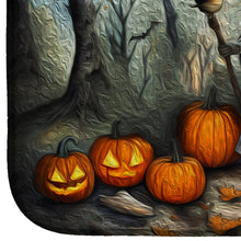 Load image into Gallery viewer, Slavic Witch Spooky Halloween Dish Drying Mat