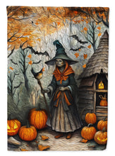 Load image into Gallery viewer, Slavic Witch Spooky Halloween Garden Flag – Outdoor Decorative Yard Flag