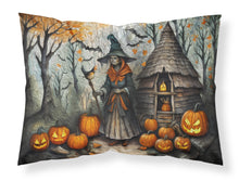 Load image into Gallery viewer, Slavic Witch Spooky Halloween Fabric Standard Pillowcase – Artistic Decorative Front, White Back