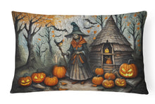 Load image into Gallery viewer, Slavic Witch Spooky Halloween Fabric Decorative Pillow