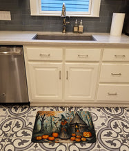 Load image into Gallery viewer, Slavic Witch Spooky Halloween Memory Foam Kitchen Mat