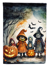 Load image into Gallery viewer, Trick or Treaters Spooky Halloween House Flag