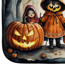 Load image into Gallery viewer, Trick or Treaters Spooky Halloween Dish Drying Mat