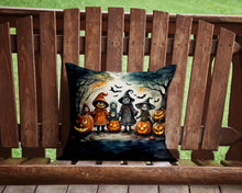 Load image into Gallery viewer, Trick or Treaters Spooky Halloween Throw Pillow - 14x14 Decorative Pillow – Art for Your Home &amp; Patio