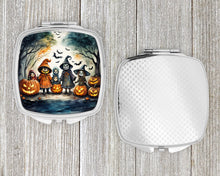 Load image into Gallery viewer, Trick or Treaters Spooky Halloween Compact Mirror – Stylish Purse Mirror with Artistic Covers