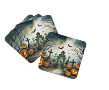 Load image into Gallery viewer, Graveyard Spooky Halloween Foam Coaster