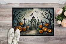 Load image into Gallery viewer, Graveyard Spooky Halloween Doormat - 24x36 Decorative Floor Mat – Indoor/Outdoor Rug with Artistic Flair