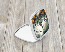 Load image into Gallery viewer, Graveyard Spooky Halloween Compact Mirror – Stylish Purse Mirror with Artistic Covers