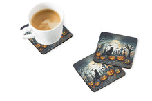 Load image into Gallery viewer, Black Cat Spooky Halloween Foam Coaster