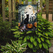 Load image into Gallery viewer, Black Cat Spooky Halloween Garden Flag – Outdoor Decorative Yard Flag