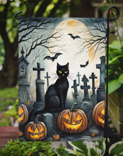 Load image into Gallery viewer, Black Cat Spooky Halloween Garden Flag – Outdoor Decorative Yard Flag