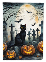Load image into Gallery viewer, Black Cat Spooky Halloween Garden Flag – Outdoor Decorative Yard Flag