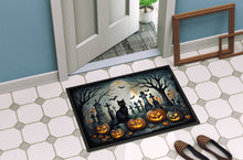 Load image into Gallery viewer, Black Cat Spooky Halloween Doormat - 24x36 Decorative Floor Mat – Indoor/Outdoor Rug with Artistic Flair