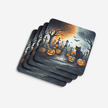 Load image into Gallery viewer, Black Cat Spooky Halloween Foam Coaster