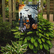 Load image into Gallery viewer, Black Cat Spooky Halloween Garden Flag – Outdoor Decorative Yard Flag