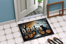 Load image into Gallery viewer, Black Cat Spooky Halloween Doormat - 24x36 Decorative Floor Mat – Indoor/Outdoor Rug with Artistic Flair