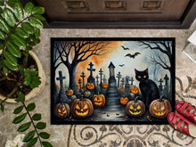 Load image into Gallery viewer, Black Cat Spooky Halloween Doormat -  18x27 Decorative Floor Mat – Indoor/Outdoor Rug
