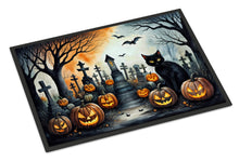 Load image into Gallery viewer, Black Cat Spooky Halloween Doormat -  18x27 Decorative Floor Mat – Indoor/Outdoor Rug