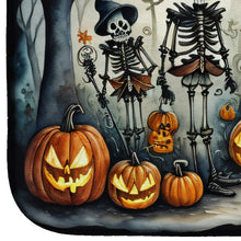 Load image into Gallery viewer, Calacas Skeletons Spooky Halloween Dish Drying Mat