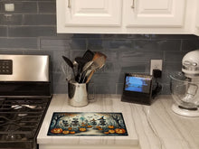Load image into Gallery viewer, Calacas Skeletons Spooky Halloween Glass Cutting Boards – Durable, Decorative Kitchen Art Large