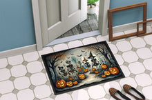 Load image into Gallery viewer, Calacas Skeletons Spooky Halloween Doormat -  18x27 Decorative Floor Mat – Indoor/Outdoor Rug