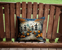 Load image into Gallery viewer, Calacas Skeletons Spooky Halloween Throw Pillow - 14x14 Decorative Pillow – Art for Your Home &amp; Patio