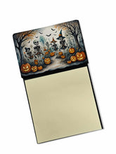Load image into Gallery viewer, Calacas Skeletons Spooky Halloween Sticky Note Holder- Refiilable Desk Accessory Note Pad