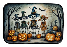 Load image into Gallery viewer, Calacas Skeletons Spooky Halloween Dish Drying Mat