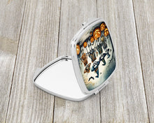 Load image into Gallery viewer, Calacas Skeletons Spooky Halloween Compact Mirror – Stylish Purse Mirror with Artistic Covers