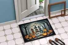 Load image into Gallery viewer, Calacas Skeletons Spooky Halloween Doormat -  18x27 Decorative Floor Mat – Indoor/Outdoor Rug