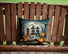 Load image into Gallery viewer, Calacas Skeletons Spooky Halloween Throw Pillow - 14x14 Decorative Pillow – Art for Your Home &amp; Patio