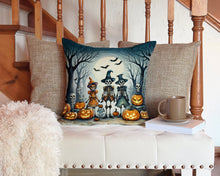 Load image into Gallery viewer, Calacas Skeletons Spooky Halloween Throw Pillow - 14x14 Decorative Pillow – Art for Your Home &amp; Patio