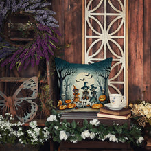Load image into Gallery viewer, Calacas Skeletons Spooky Halloween Throw Pillow - 14x14 Decorative Pillow – Art for Your Home &amp; Patio