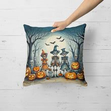 Load image into Gallery viewer, Calacas Skeletons Spooky Halloween Fabric Decorative Pillow