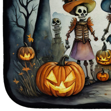 Load image into Gallery viewer, Calacas Skeletons Spooky Halloween Dish Drying Mat