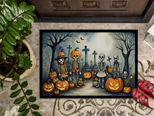 Load image into Gallery viewer, Calacas Skeletons Spooky Halloween Doormat -  18x27 Decorative Floor Mat – Indoor/Outdoor Rug