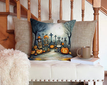 Load image into Gallery viewer, Calacas Skeletons Spooky Halloween Throw Pillow - 14x14 Decorative Pillow – Art for Your Home &amp; Patio