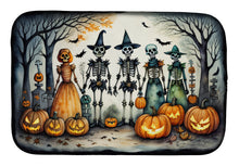 Load image into Gallery viewer, Calacas Skeletons Spooky Halloween Dish Drying Mat