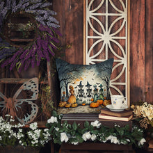 Load image into Gallery viewer, Calacas Skeletons Spooky Halloween Throw Pillow - 14x14 Decorative Pillow – Art for Your Home &amp; Patio