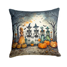Load image into Gallery viewer, Calacas Skeletons Spooky Halloween Fabric Decorative Pillow