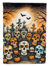 Load image into Gallery viewer, Calaveras Sugar Skulls Spooky Halloween House Flag