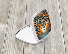 Load image into Gallery viewer, Calaveras Sugar Skulls Spooky Halloween Compact Mirror – Stylish Purse Mirror with Artistic Covers